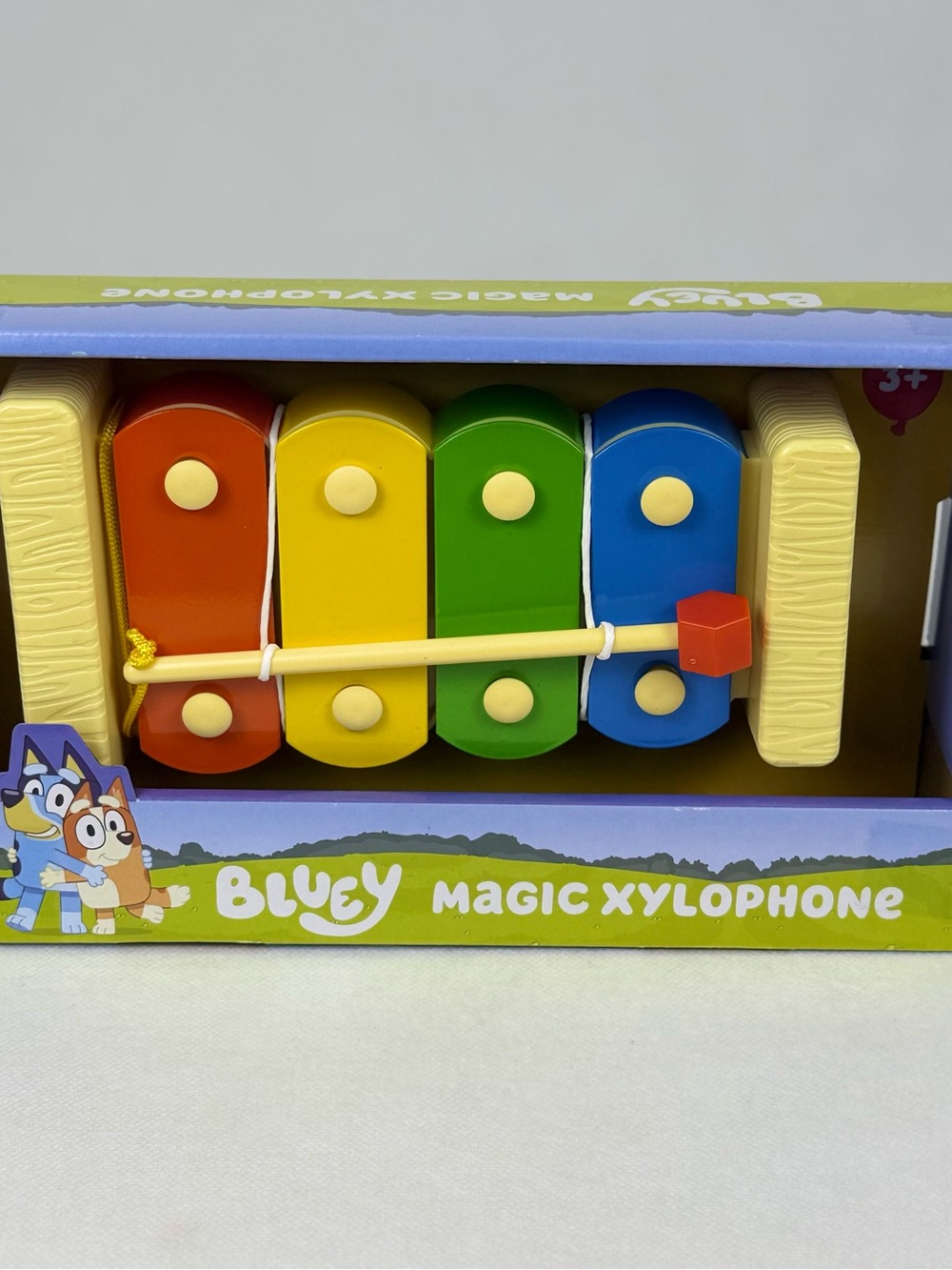 Bluey Magic Xylophone Wooden Toy 4 Keys 1 Mallet Kidz Toyz BBC Studios NIB
